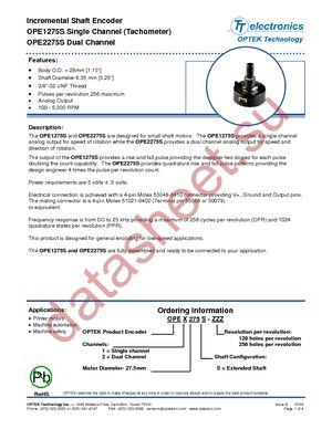 HEDS-5540-A05 datasheet  